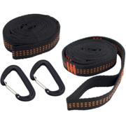 TravelSafe Travel Tree Straps ophængsstropper i sort og orange med karabinhager