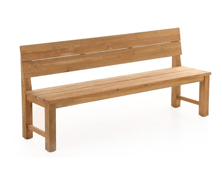Duncan plankebænk i teak på 200 centimeter