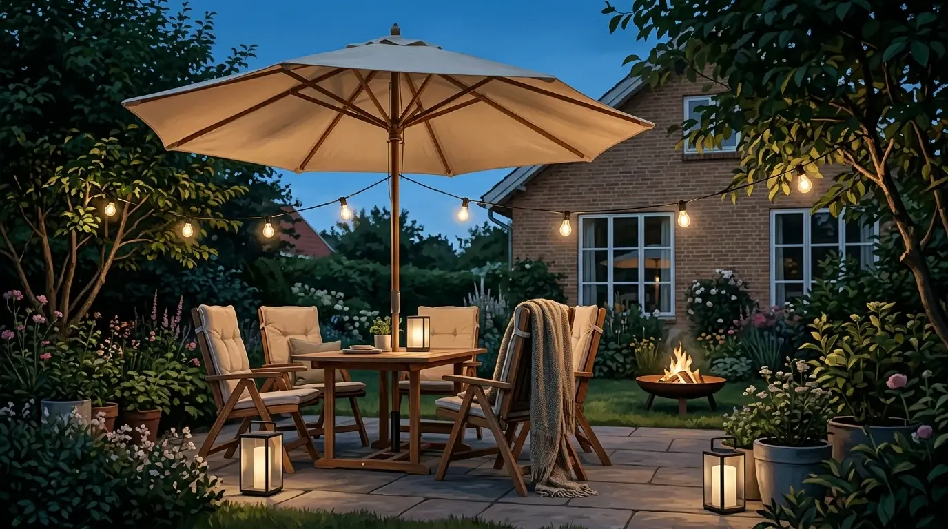 Parasol til terrasse og altan test 2026: Sådan vælger du rigtigt | WOH.dk