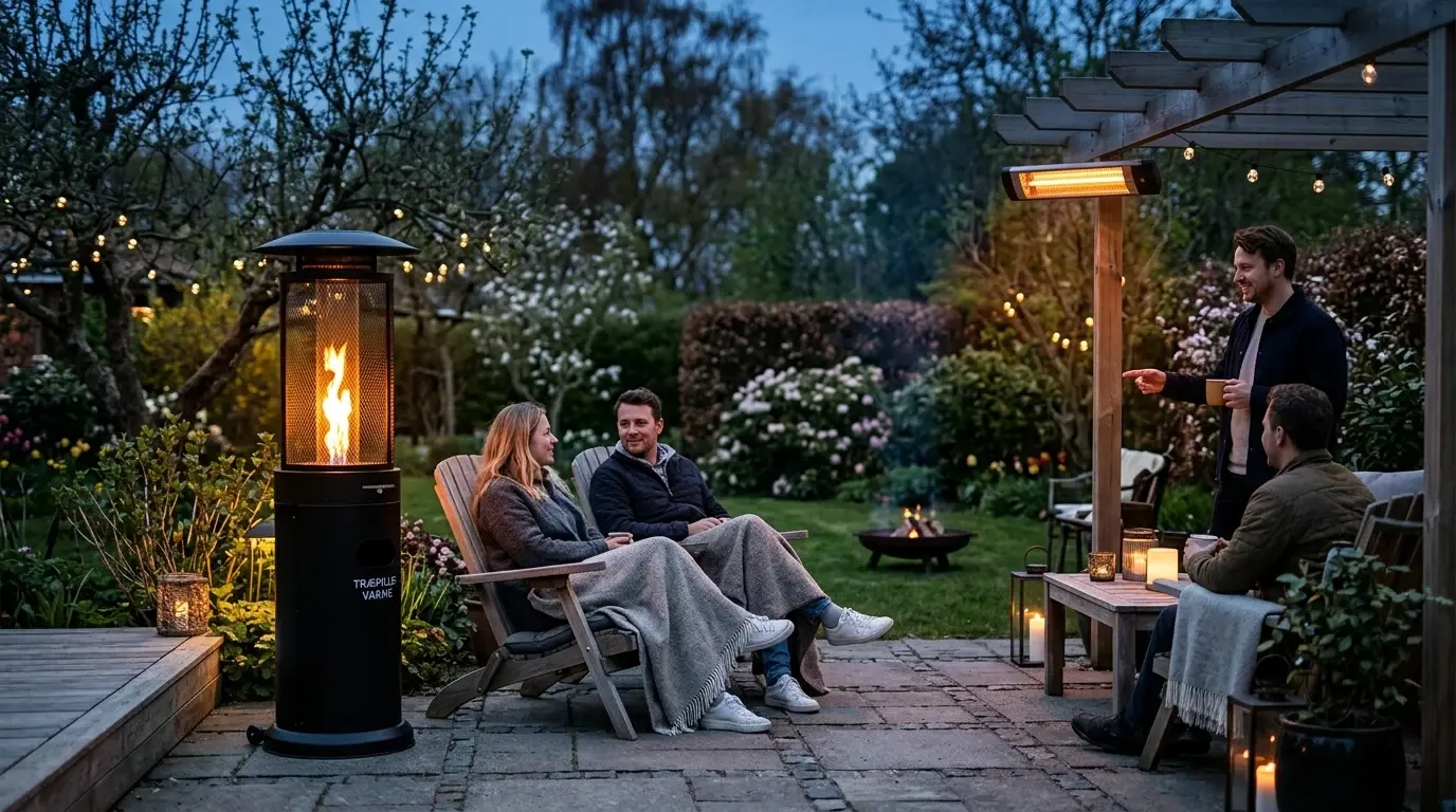 Terrassevarmer til træpiller eller el: Er pilleovnen værd det? | WOH.dk
